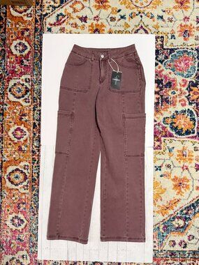 Flamingals Women's Dark Mauve Khaki Pants